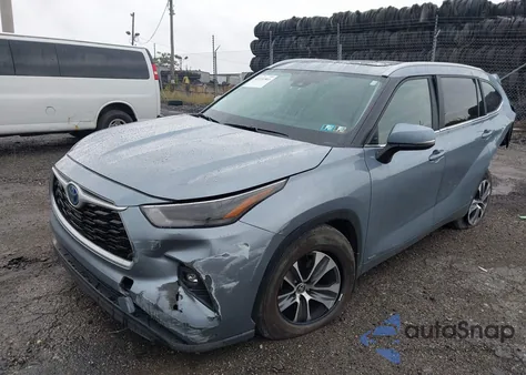 2023 Toyota Highlander Hybrid Xle z USA, uszkodzony, nr VIN 5TDKBRCH3PS119452